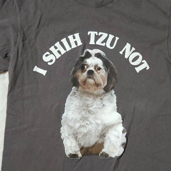Unisex Size Small I Shih Tzu Not Gray Short Sleeve T-Shirt - Picture 3 of 3